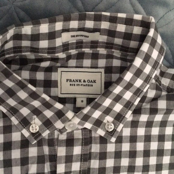 Frank & Oak Men's Checked Long Sleeved Button Down "The Branford", Size Small - Picture 3 of 4